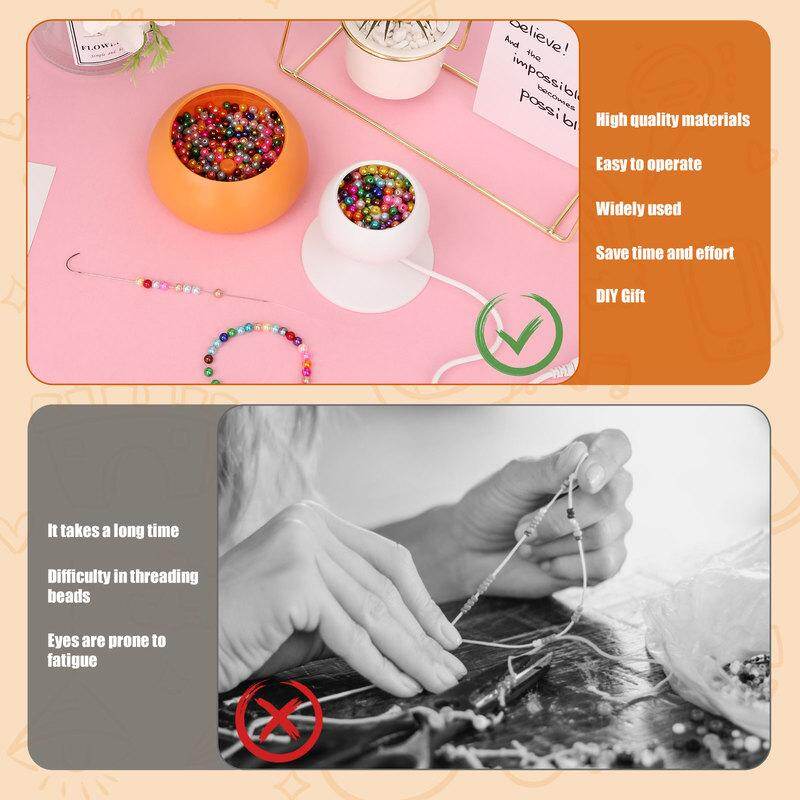 USB beading Bát spinner tốc độ có thể điều chỉnh Spin Bead loader điện Bead Spinner USB beading Bát Spinner Kit tốc độ có thể điều chỉnh Spin hạt loader với 3 mắt lớn kim Bát cho làm đồ trang sức tự động hạt Spinner