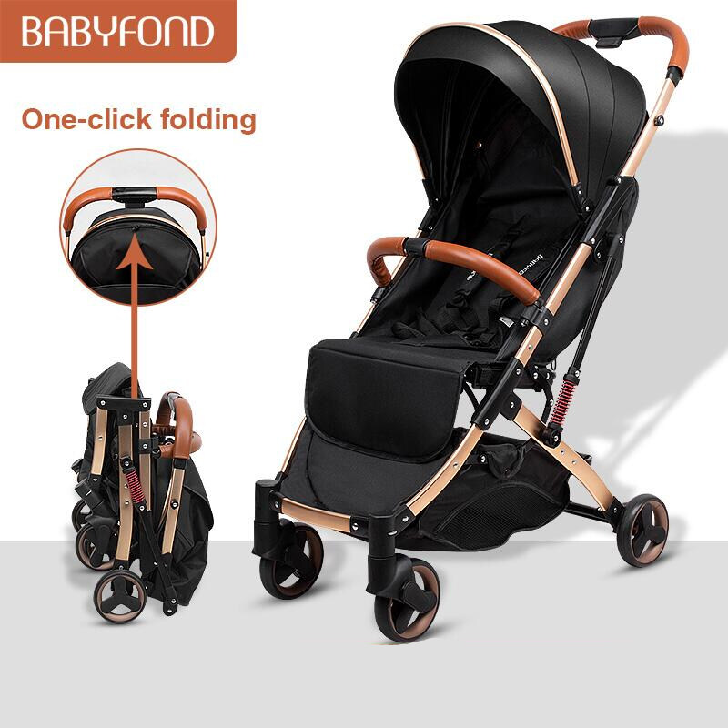 Babyfond 5.8 Kg Light Stroller Portable Pram Jogger Pushcar Stroller Newborn Travel Stroller + Free Gifts Singapore
