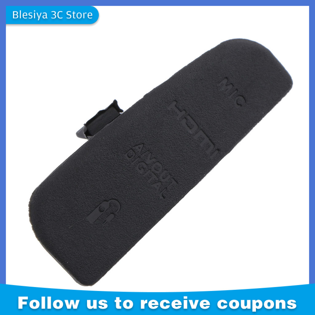 Blesiya interface cap usb/av out/hdmi/mic rubber cover for canon eos 60d