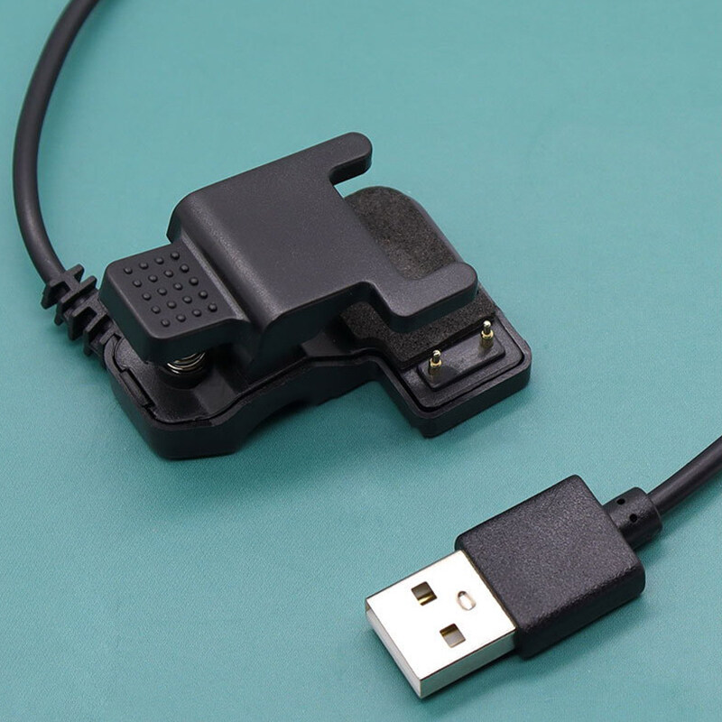 Hàng Mới Về Twtw64 Cho Đồng Hồ Thông Minh Cáp Sạc Usb Thông Dụng Kẹp Sạc 2/3 Chân Màu Đen