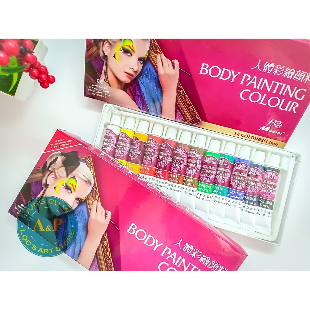 Màu vẽ Body (Bộ 12 màu)