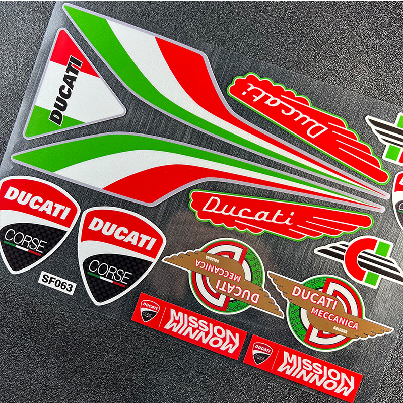 Motorcycle Sticker Reflective Waterproof For DUCATI