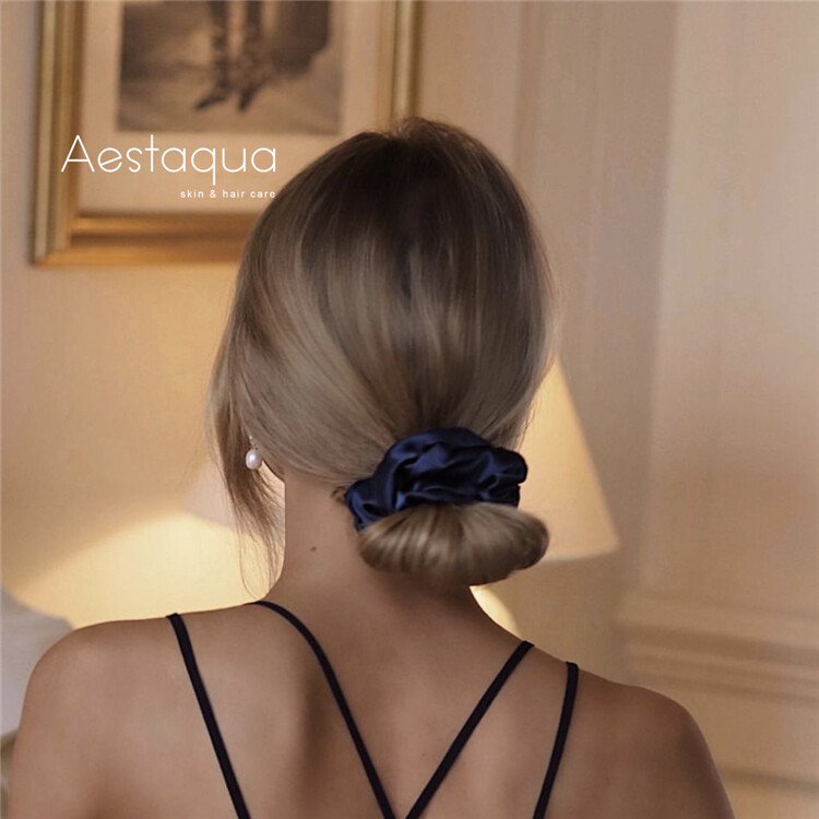 6 Dây Buộc Tóc Co Giãn Buộc Tóc Lụa Satin Dây Buộc Tóc Đuôi Ngựa