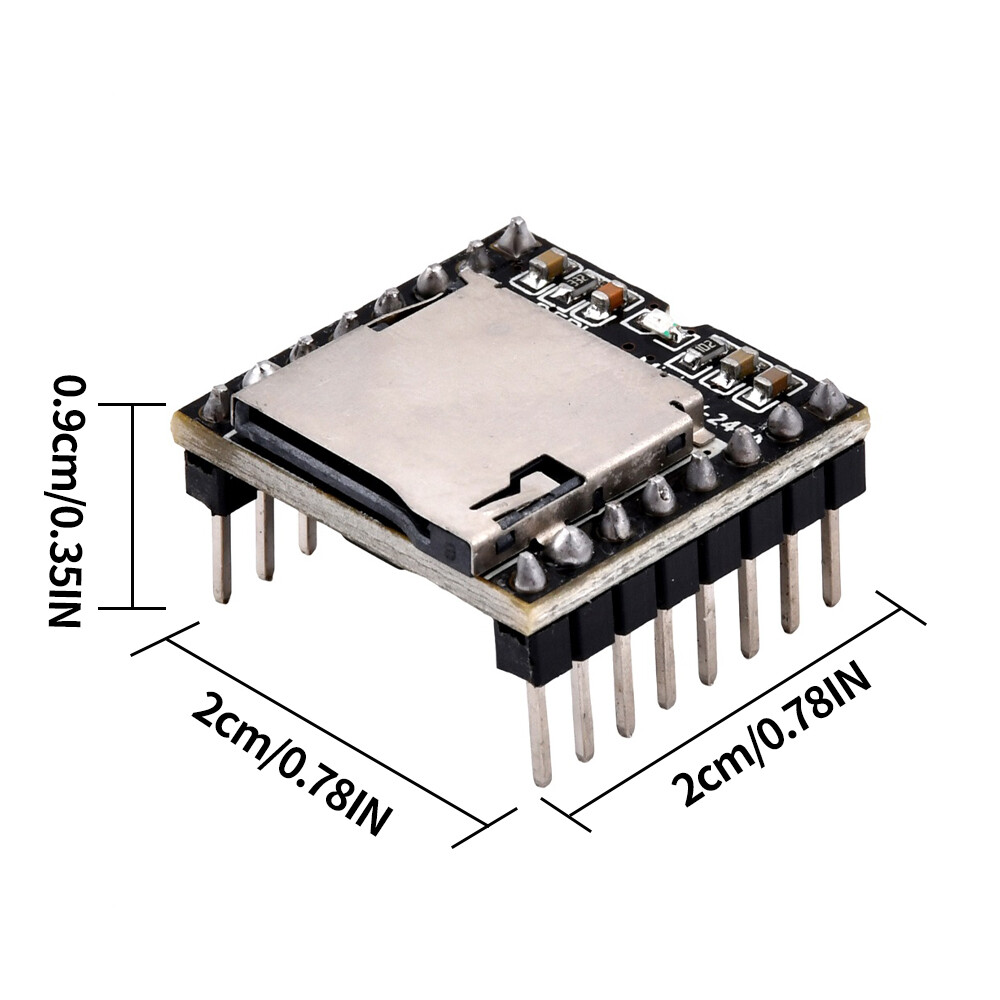 FocusAi Mini-YX5200 MP3 module black 1PCS/5PCS