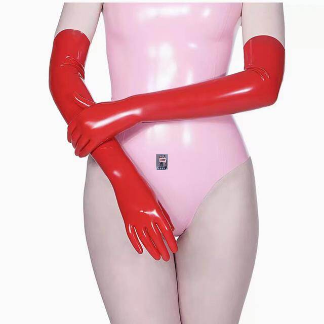 Bunny lingerie latex fetish gummi latex long sexy gloves latex fetish wetlook latex bodysuits fetish for women