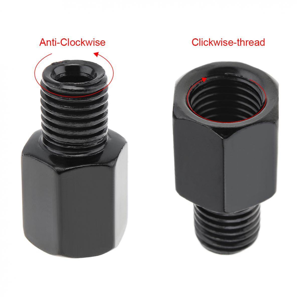 Clockwise and Counterclockwise 10mm to 10mm Motorcycle Rearview Mirror Screw Thread Adapter Conversion Bolt Motorbike Mirror Screw