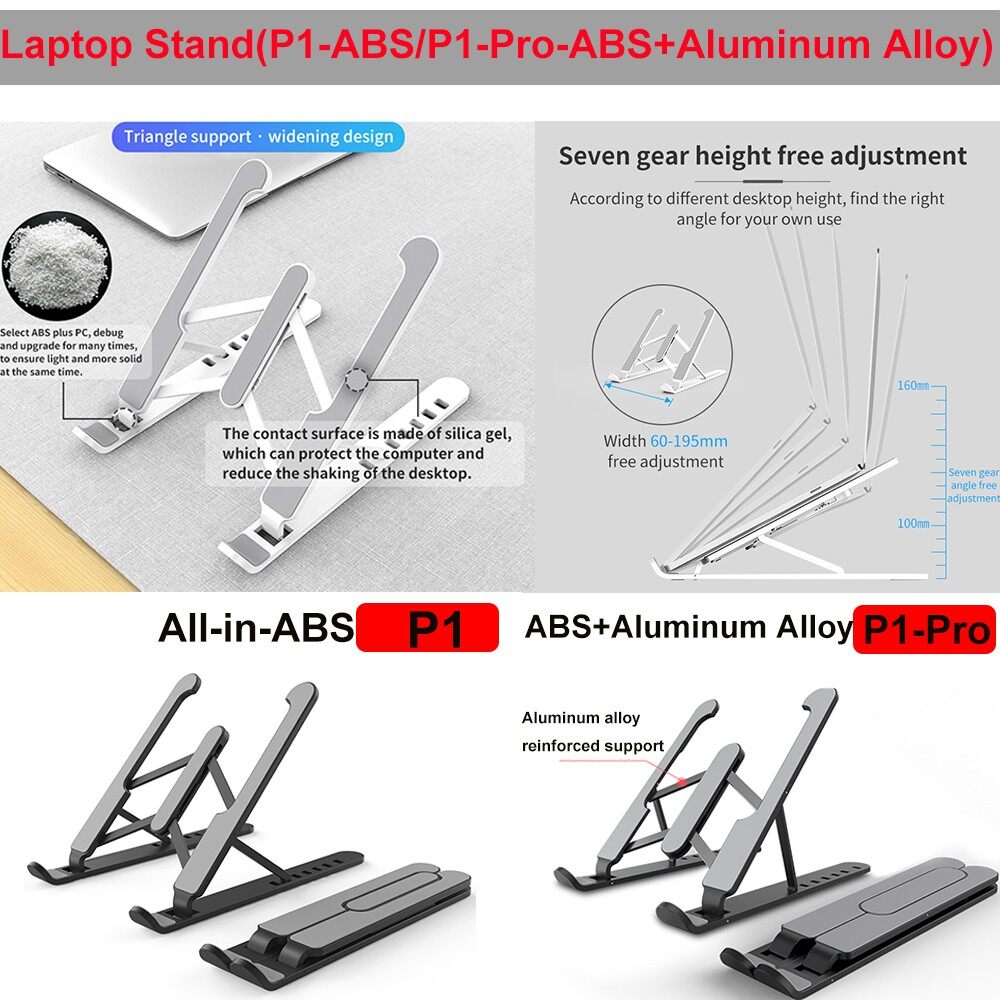 Portable Laptop Stand Foldable Support Base Notebook Stand For Maxbook Pro Lapdesk Computer Laptop Holder Cooling Bracket Riser [cchoice]