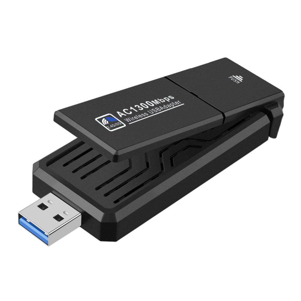 Wireless Network Card Drive-free Network Adapter 1300Mbps Network External Receiver Plug and Play for Win7/8/10/11