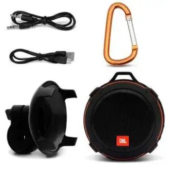 jbl wind bike portable bluetooth speaker with fm radio and supports a micro sd card
