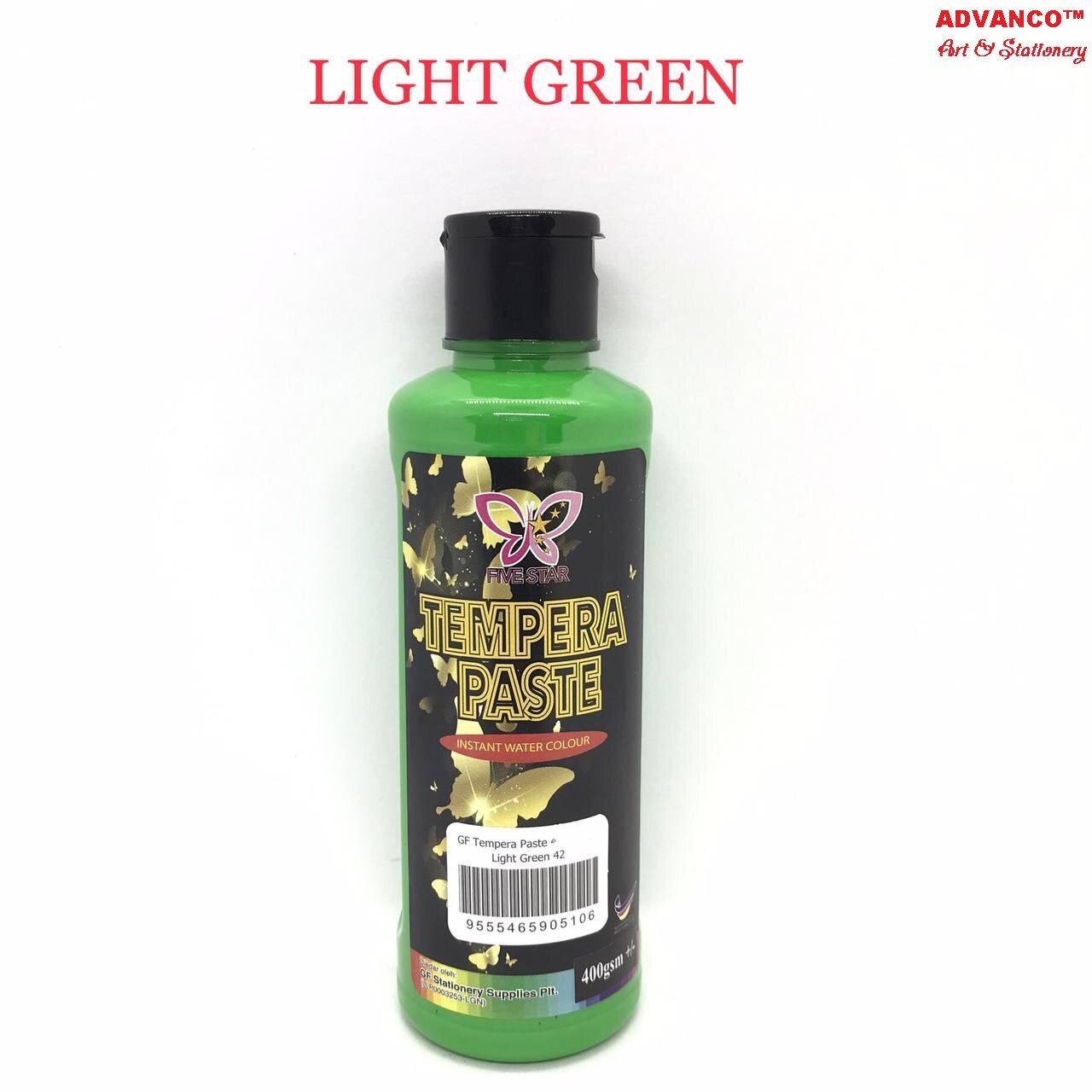 FIVE STAR TEMPERA PASTE PAINT / TEMPERA POURING 42 LIGHT GREEN Lazada
