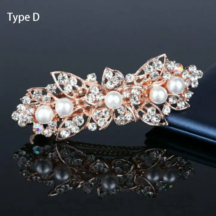 1pc Luxury Crystal Rhinestone Hair Clip Hair Accessories Girl