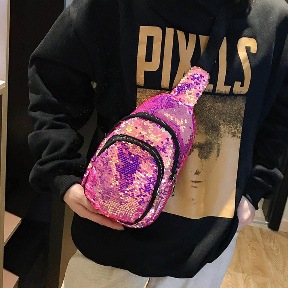 Bling Sequins Crossbody Bags Women Shoulder Messenger Shiny Chest Handbags