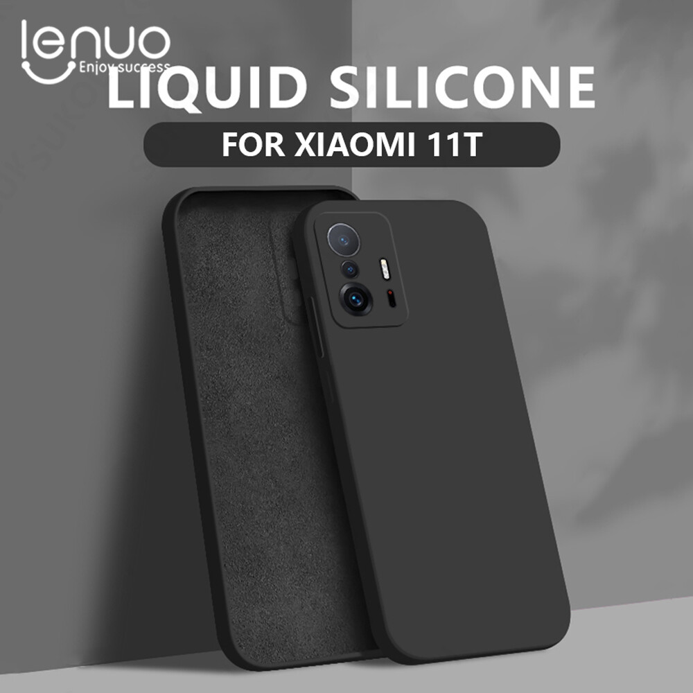 Lenuo Luxury Original Square Liquid Silicone Phone Case For Xiaomi Mi 12T 11T Mi 12TPro 11 Lite / Mi 11 Ultra / Mi 11 Pro / Mi 10 Pro 10s 10 Lite 10 Ultra Thin Soft Back Cover Candy Casing