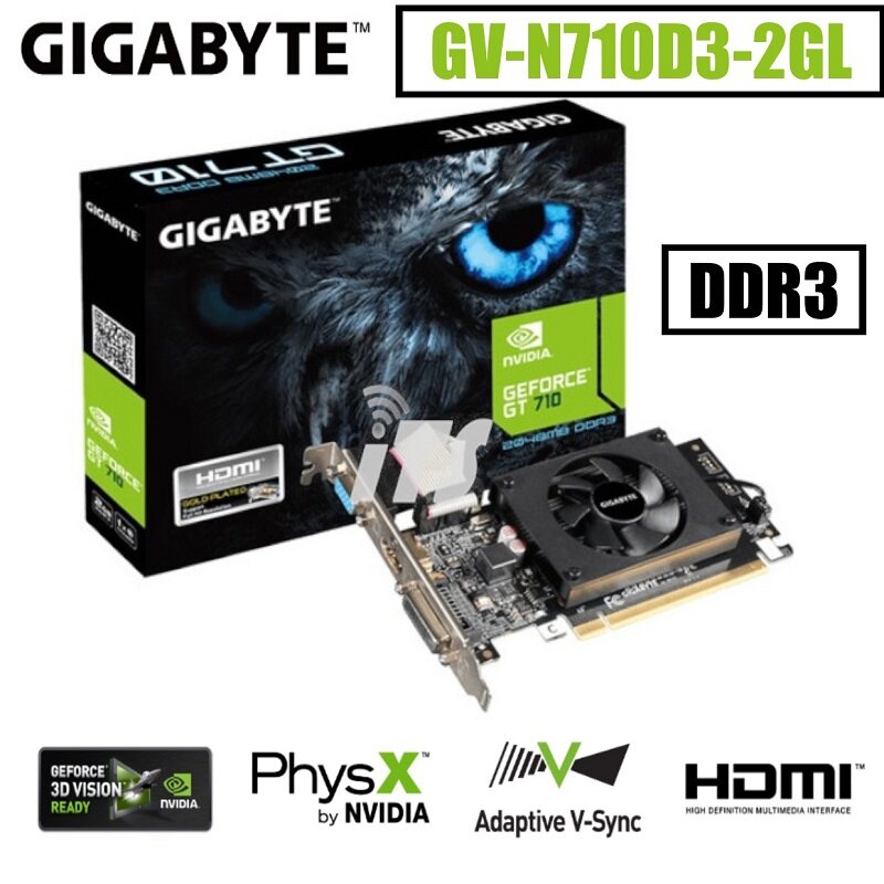 Placa de Video GT710 Nvidia Geforce 2GB DDR3 - GT710/2G