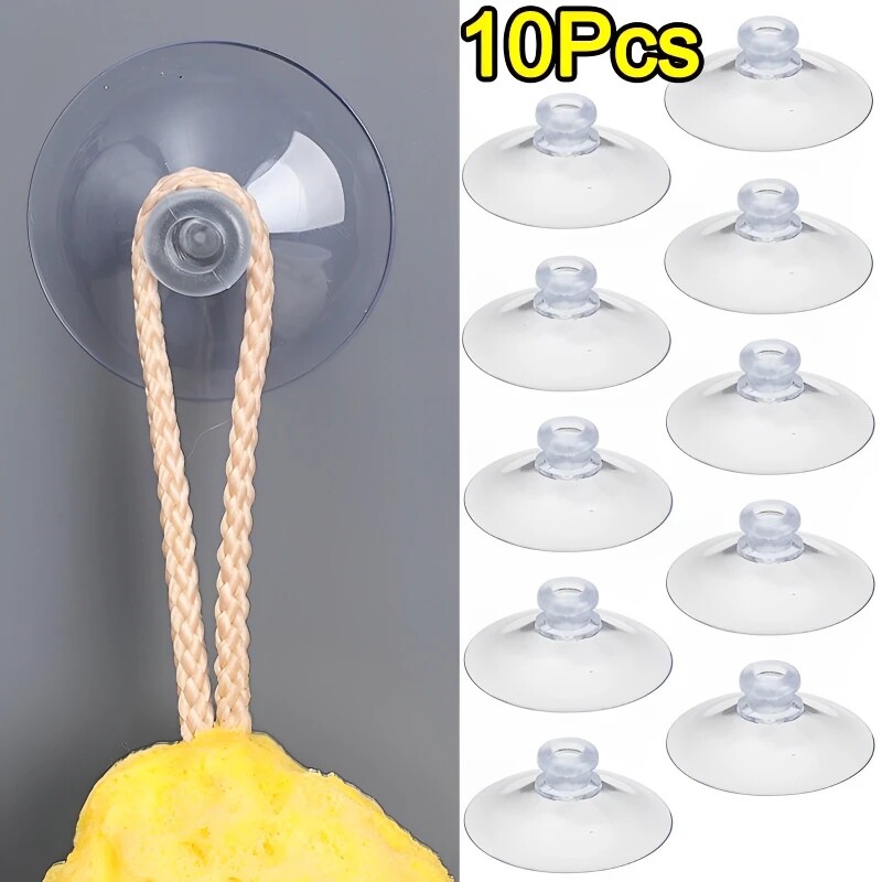 10/1 cái núm hút cao su trong suốt cốc hút Silicone núm hút cao su cốc hút mạnh núm hút cao su tường nhà bếp phòng tắm móc kính cửa sổ cung cấp PVC