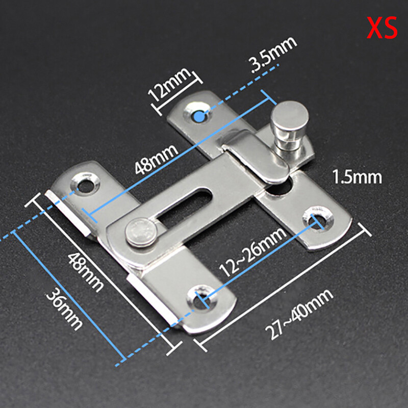 Sissi Guard Latch Bolt Sliding Window Door Lock Handle Stainless Steel Safety Chain