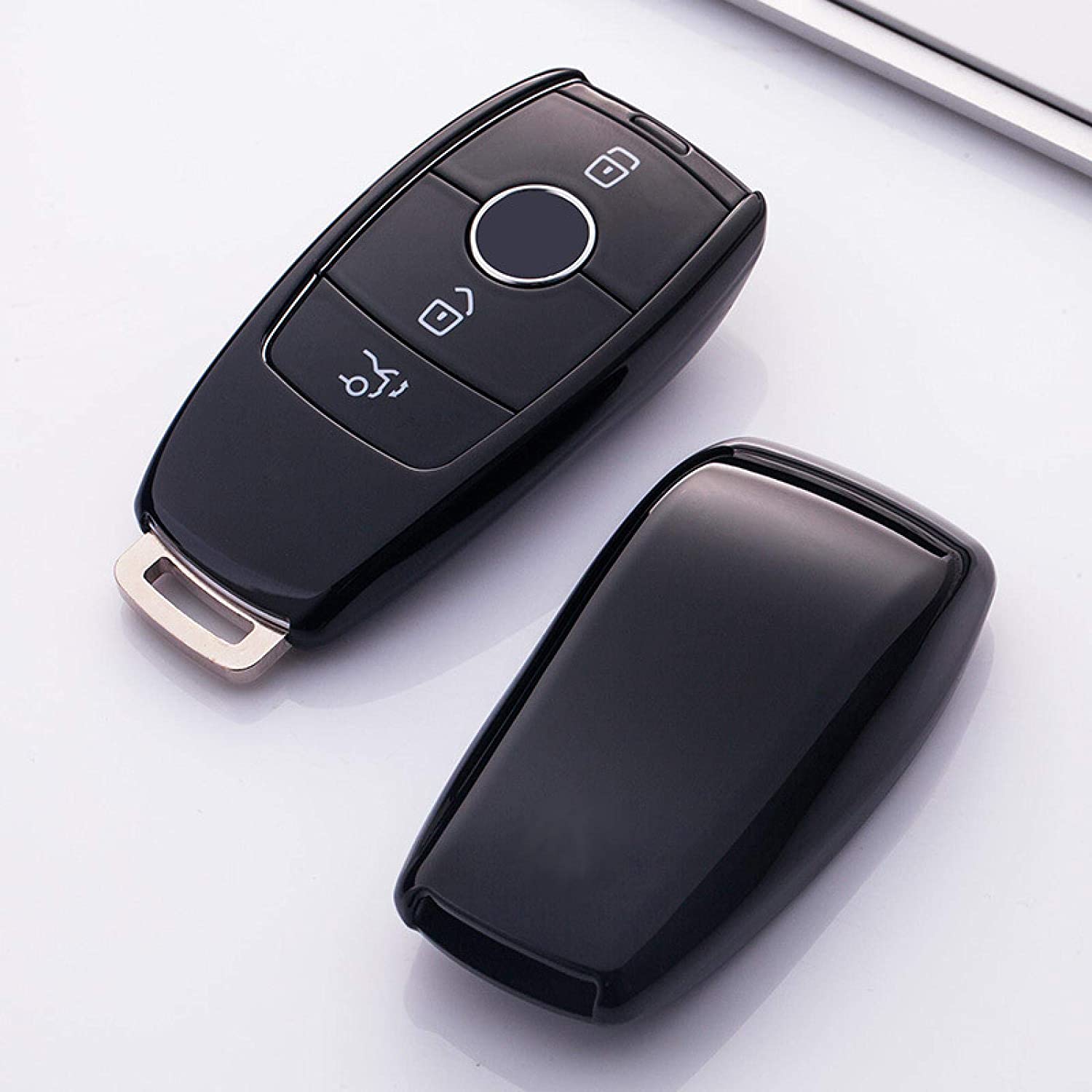 for Car Key Shell,for Car Key Case Cover,for Mercedes Benz 2017 2018 E Serials E300 E200 E220 Maybach S320L S450 S350 E-Black