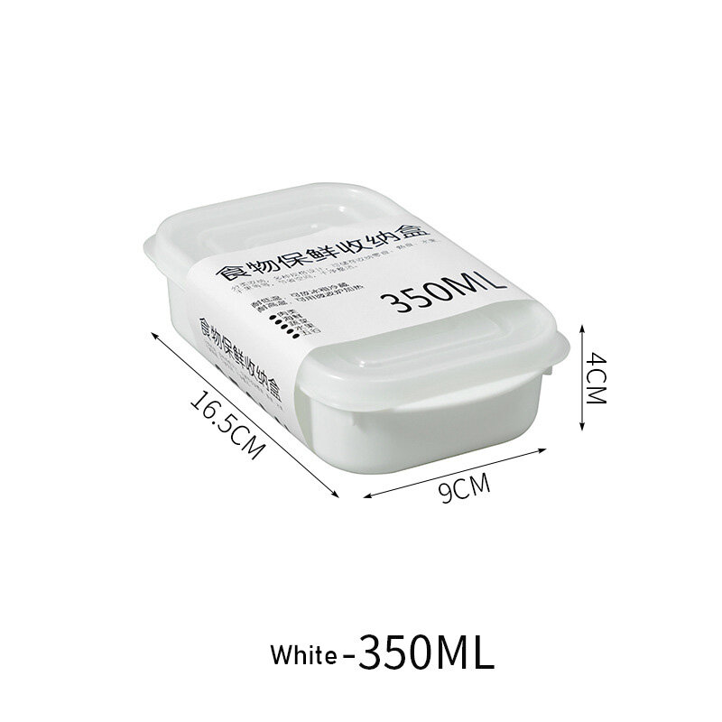 KS Fresh-keeping box food-grade refrigerator plastic with cover frozen meat and fruit separated storage sealed box freezer box