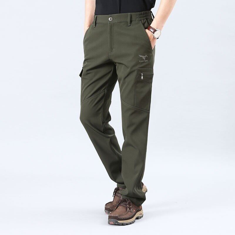 lined cargo trousers