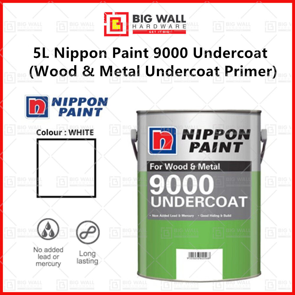 Nippon Paint 1L / 5L 9000 Undercoat (Wood & Metal Undercoat Primer) Big