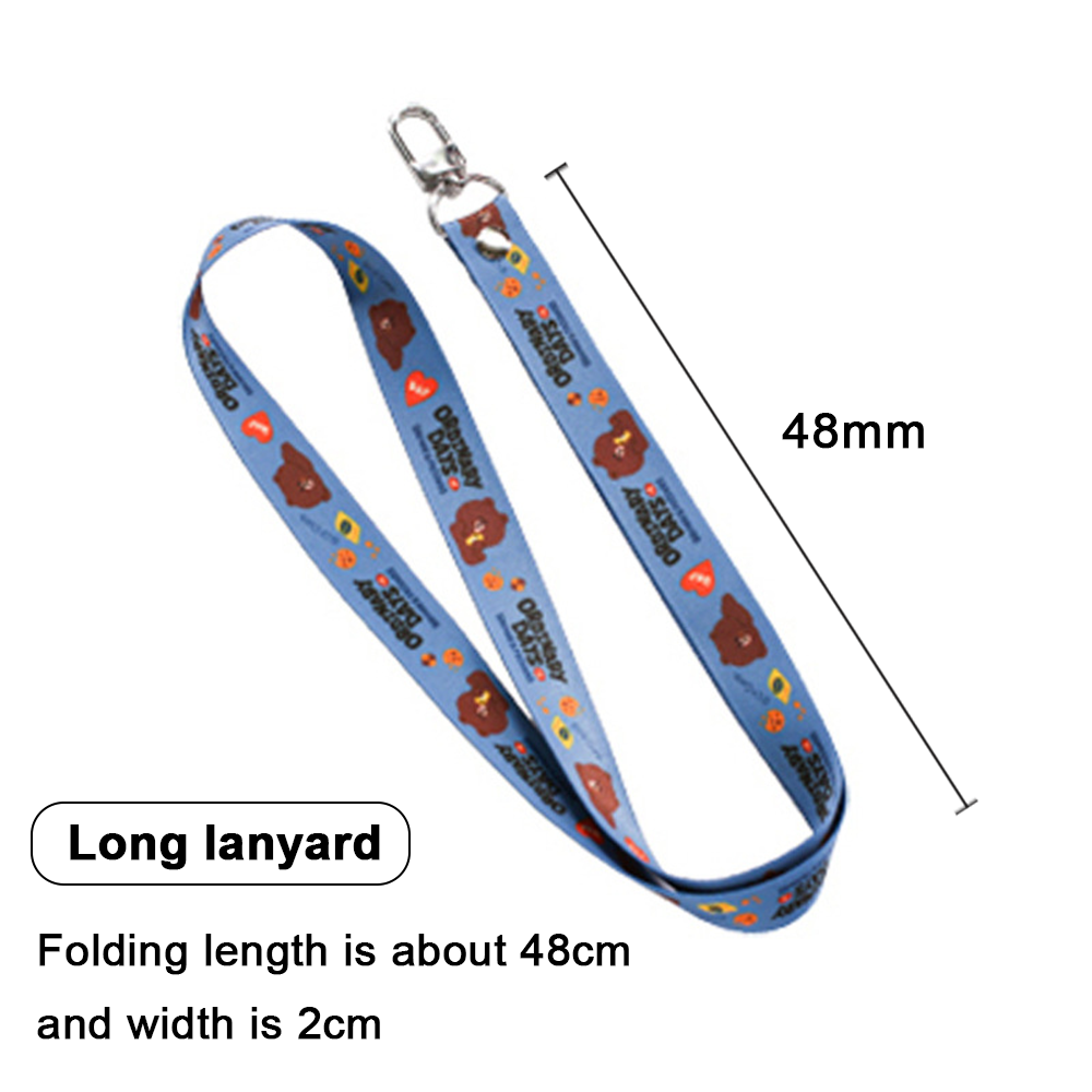100% Authentic Line Friends Mobile Phone Lanyard Soft and Comfortable Skin-friendly and Delicate touch RXSR1