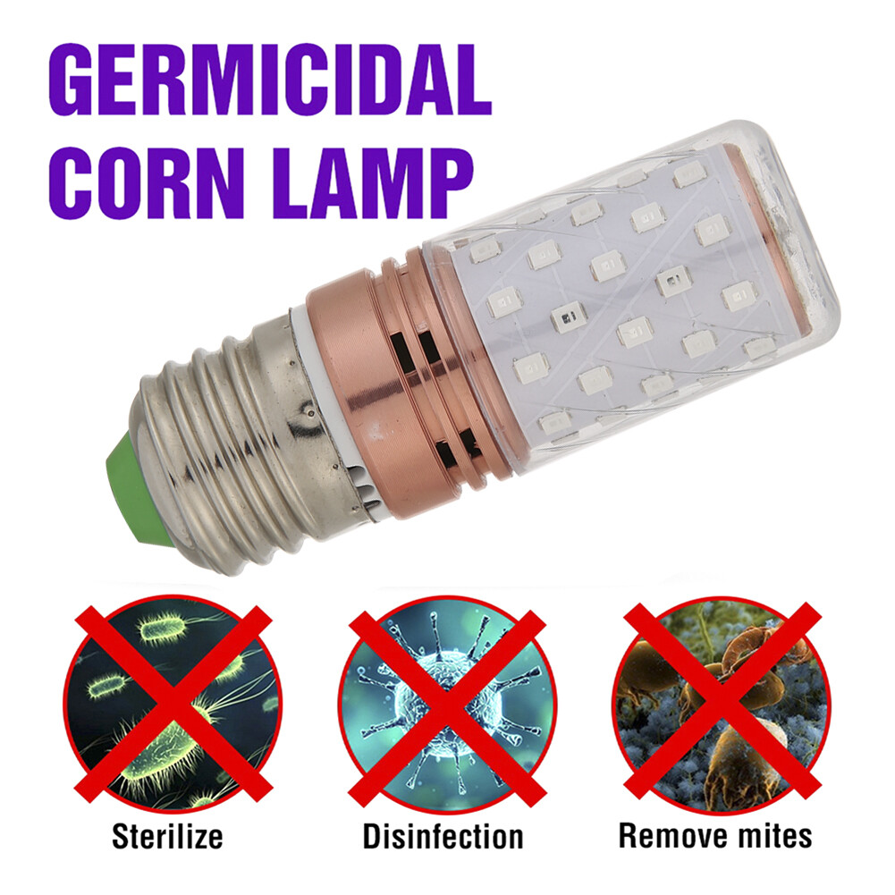 E27 60LED UVC Sterilize Germicidal Corn Lamp Ultraviolet Disinfection Light Bulb