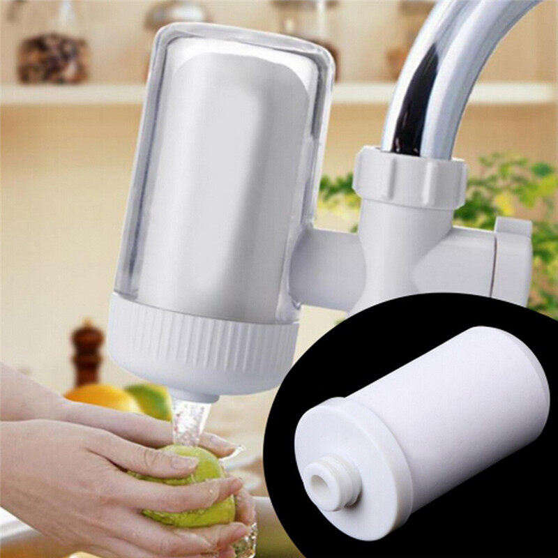 HONG Ceramic White Faucet Mount Water Filter System Replacement Purifier Cartridge