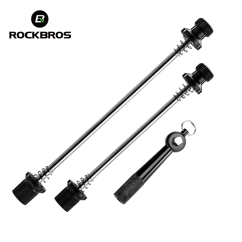 RockBros Ultralight Anti Theft Skewers Road MTB Bike Wheels Locking Security Bicycle Post Quick Release QR Bike Parts 2 Colors