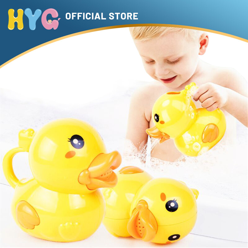 HYG baby shower toy Kids Bath Toy Water Beach Toys Duck Shower Plastic Watering Can Swimming Water Toys Sprinkler Kit For Children age1+ boy and girl toy baby gift