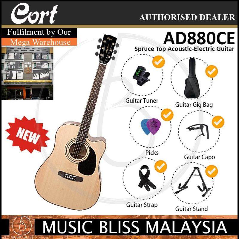 Cort AD880CE Acoustic Guitar with Bag (AD 880CE) Malaysia