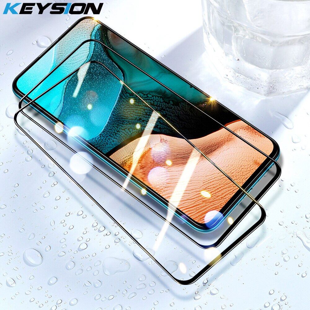 KEYSION Tempered Glass for Xiaomi POCO X3 NFC X3 Pro HD Transparent Full Coverage Screen Protector Film for Pocophone M2 Pro  MI 10 LITE