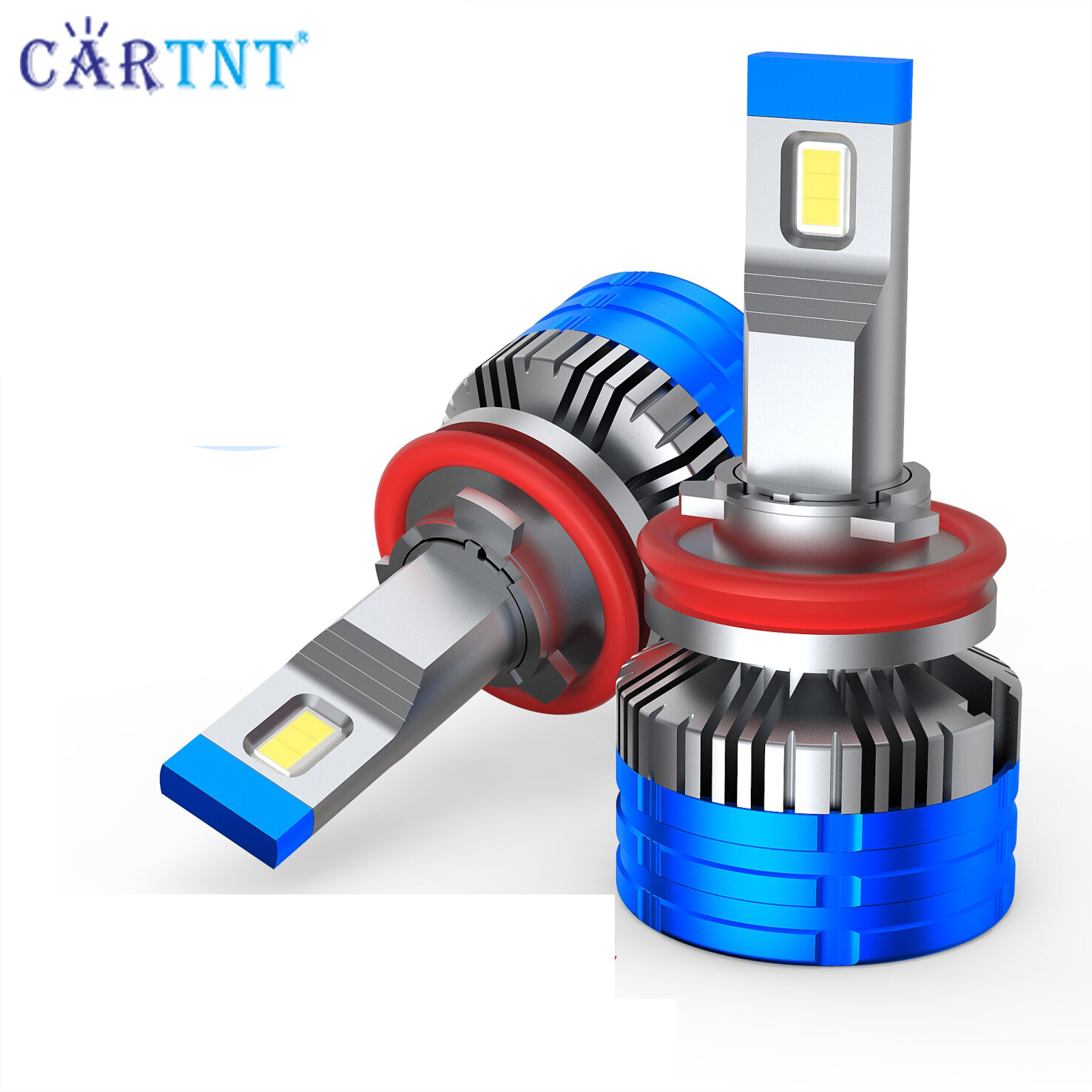 CarTnT 1 Cặp Bóng Đèn LED H7 H11 H4 Siêu Sáng Đèn Pha H8 H7 Led Canbus H1