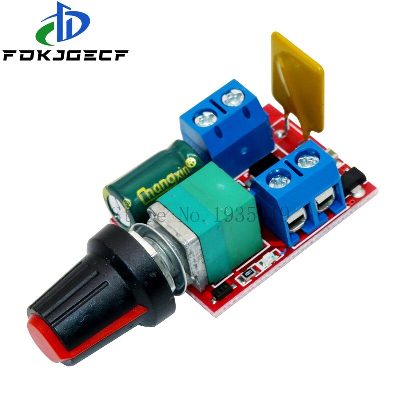 Mini DC-DC 4.5V-35V 5A 90W Tốc độ động cơ PWM một chiều điều khiển mô-đun điều khiển Bộ điều tốc điều chỉnh bảng chuyển đổi 12V 24V pn35 mạch tích hợp