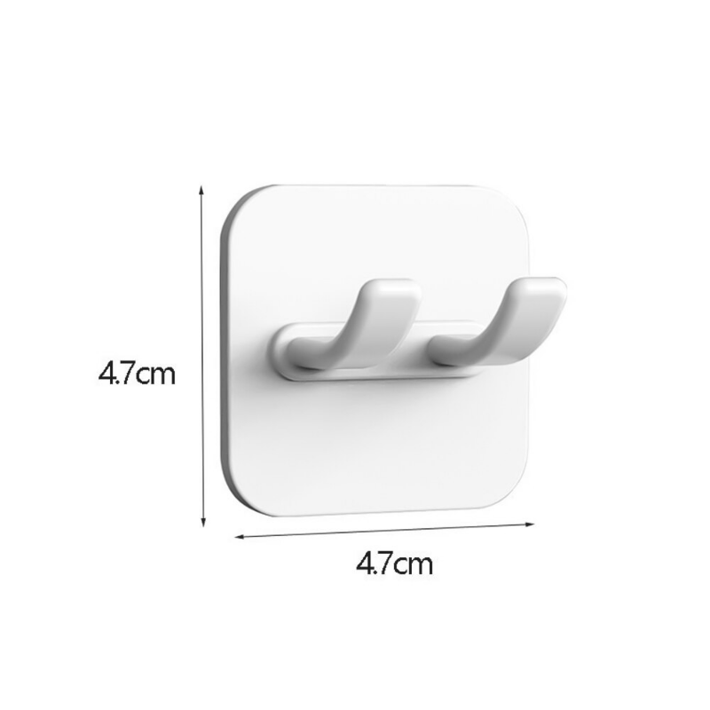 Wall-Mounted Storage Hook Non-punching Power Plug Socket Self-Adhesive Storage Rack Kitchen Bathroom Storage Accessories