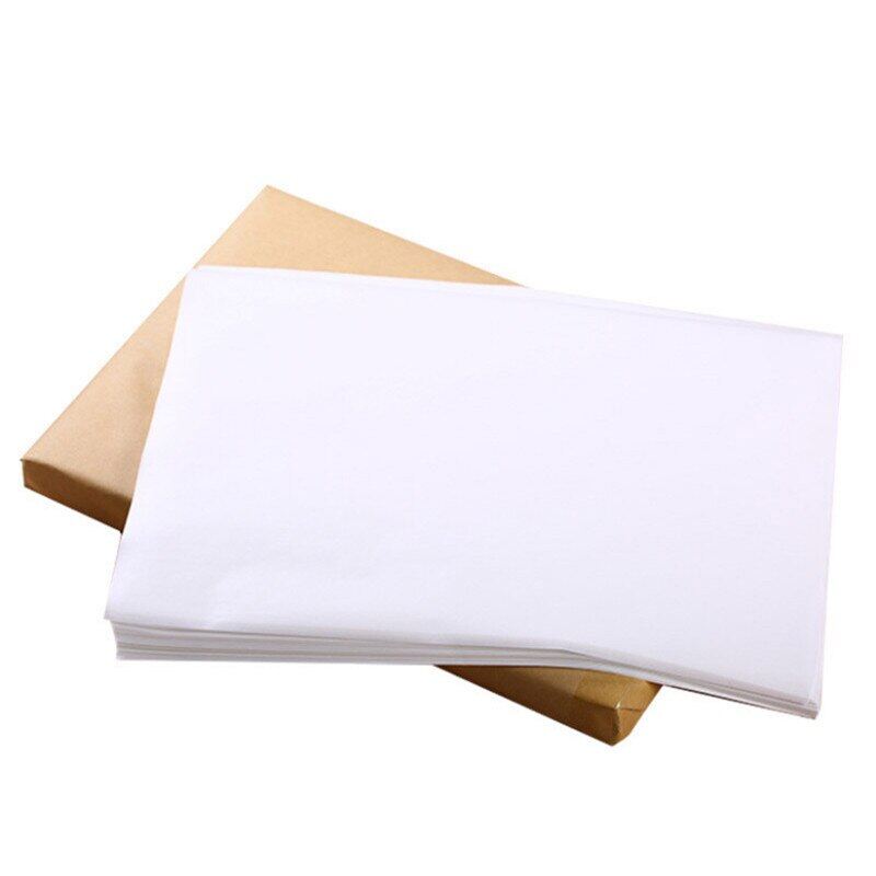 50 tờ giấy màu trắng nướng dày khay nướng thịt hai mặt hình chữ nhật chống dầu thấm