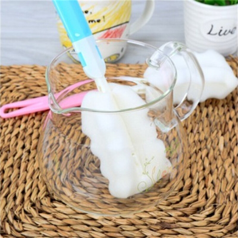 【Bảo Vệ Trang Nhã 】Dụng Cụ Vệ Sinh Rửa Nhà Bếp Tháo Rời Được, Bàn Chải Cốc Có Tay Cầm PP, Bàn Chải Rửa Cốc Có Thể Tháo Rời Bằng Nhựa