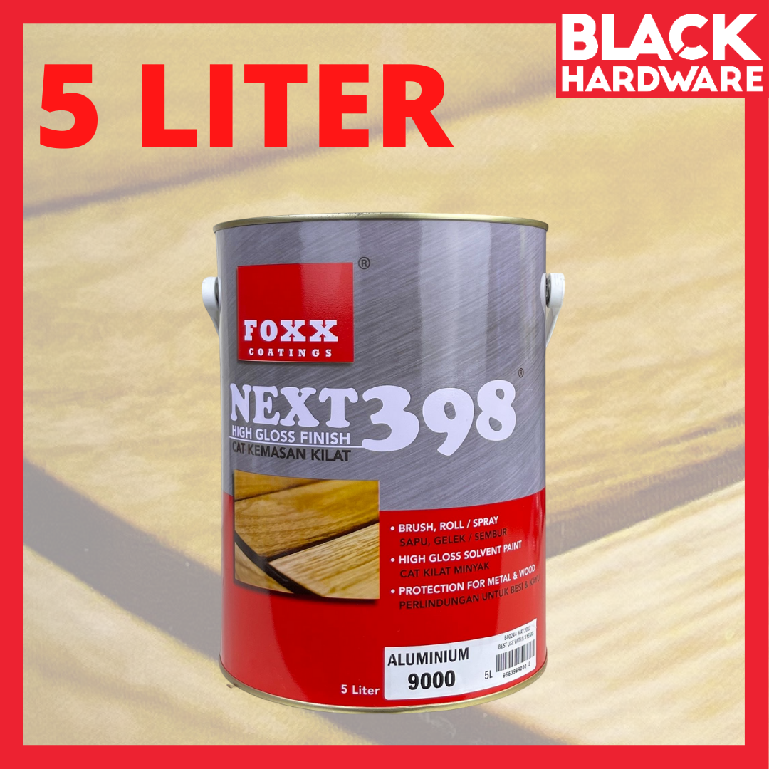 Black Hardware FOXX COATINGS 1L 5L Aluminium 9000 High gloss Finish Cat