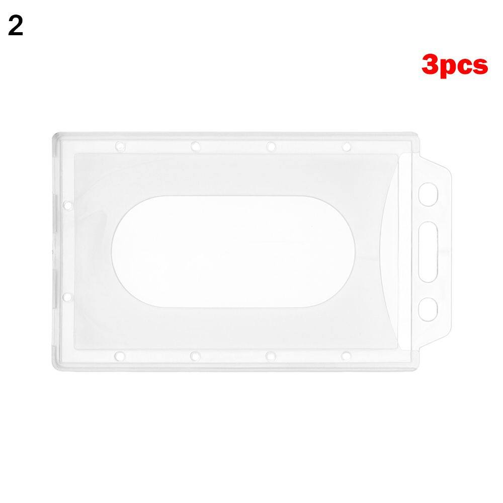 XIONG 1/3pcs Hard Plastic New Office School ID Business Case Badge