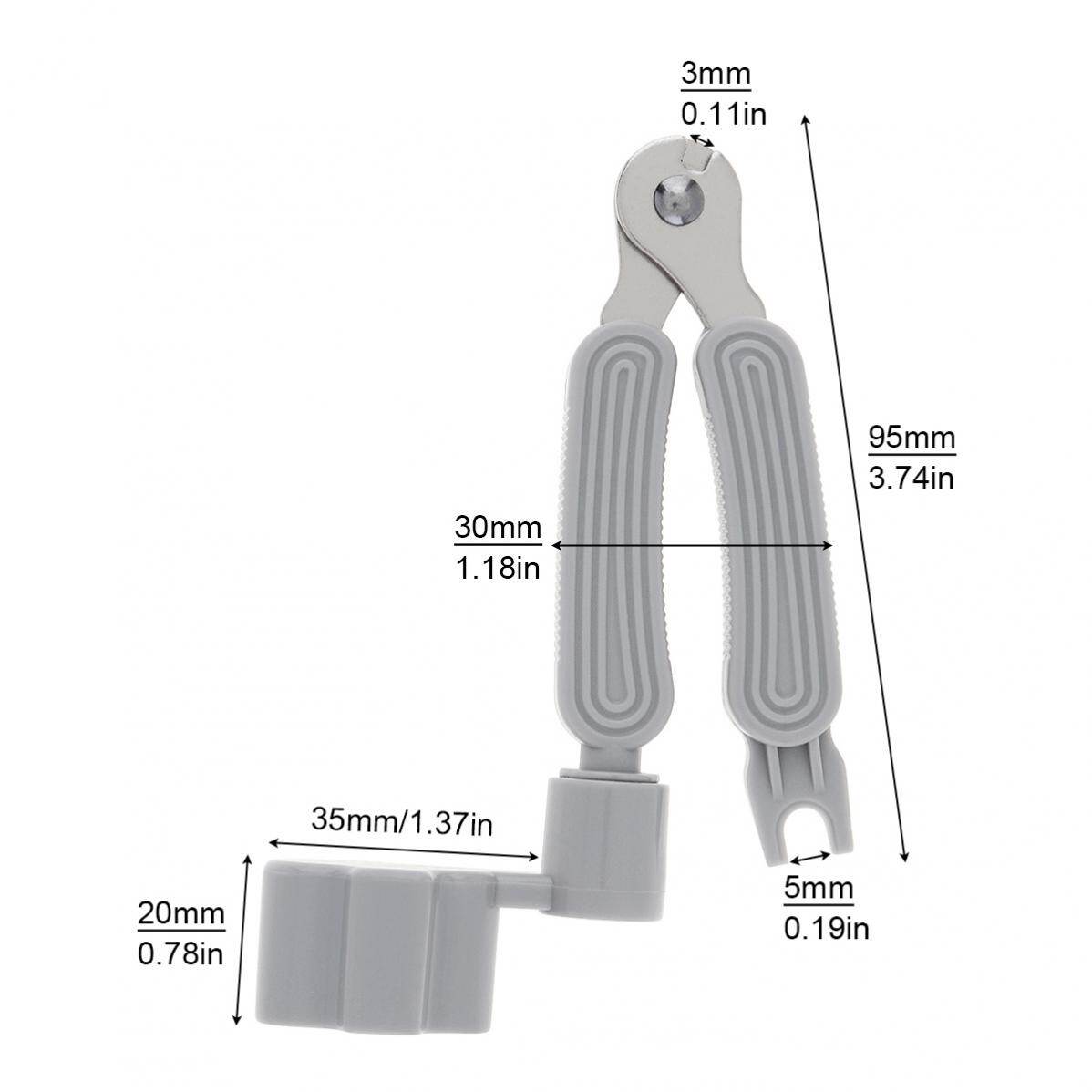 SLADE 3 IN 1 Multifunctional Guitar Tool Guitar String Winder and Cutter Clippers Bridge Pin Puller Peg Winder