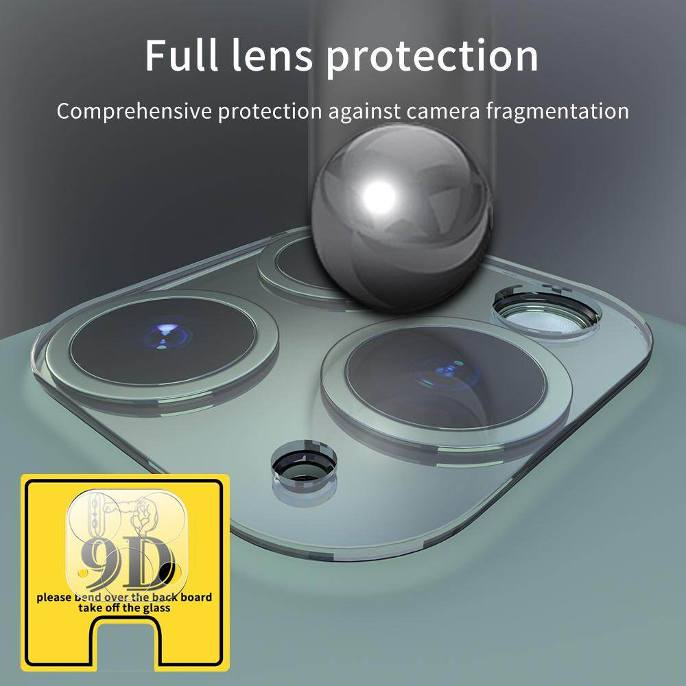 Zeallion 1Pcs Camera Len Protector case for Apple iPhone 11 12 Mini 13 14 15 Pro Max Clear Tempered Glass Anti-scratch 360 Full Protection Back Rear Camera Ring film Cover Sticker[ Ready in Stock]