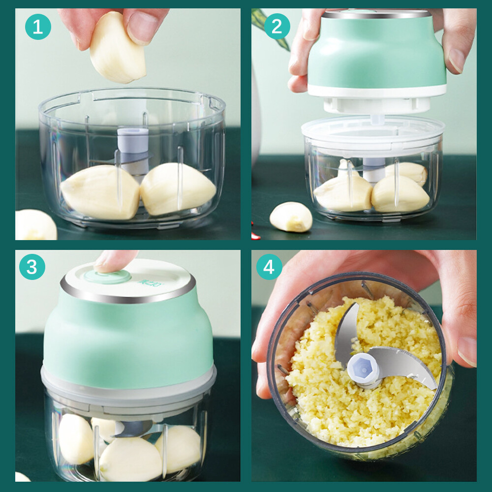 Vastar Mini Electric Food Chopper Blender Multi-Function 150ml/230ml For Garlic Meats Vegetable Fruits Nuts Onions Baby Food Milk Shake Mincer Mixer