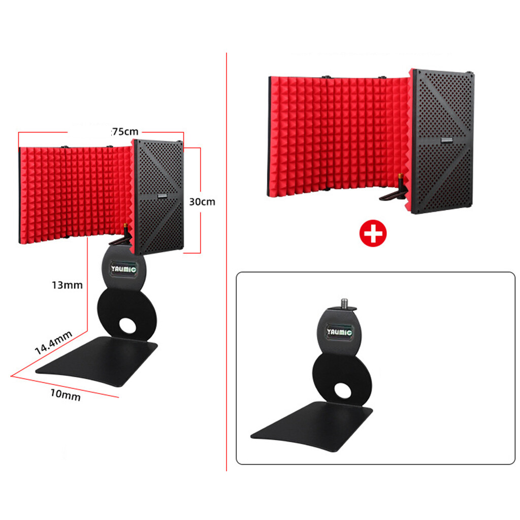 Kowaku Tấm Chắn Micrô Điều Chỉnh Được Tấm Lọc Phản Xạ Cách Ly Buồng Giọng Hát Di Động
