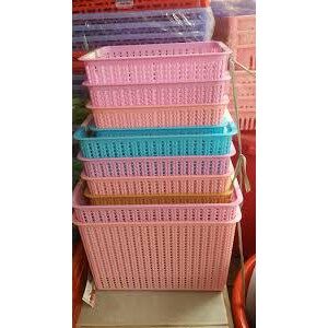 Combo 5 giỏ đan giả mây to đựng đồ
