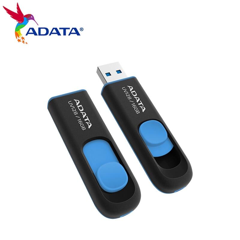 Original adata uv128 usb 3.2 gen 1 pendrive 128gb 64gb 32gb 16gb memory stick flash drive for computer
