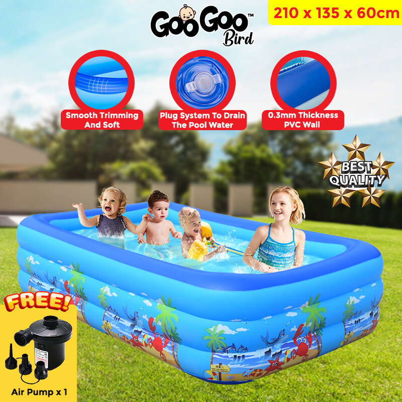 【Free Gift + Local Stock】GOOGOO BIRD Swimming Pool Kolam Mandi Kanak ...