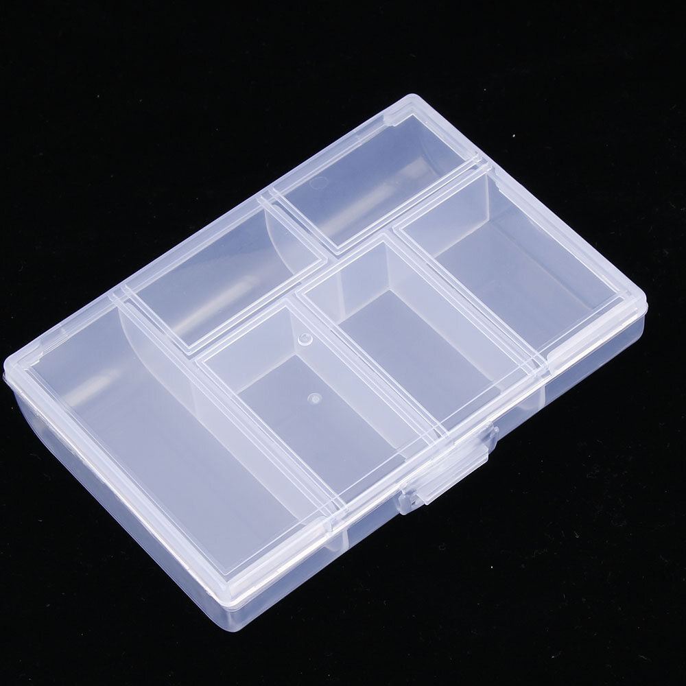 Transparent Mini Coin Pill Jewelry Storage Box Case Cheap Plastic Box Storage Box Case