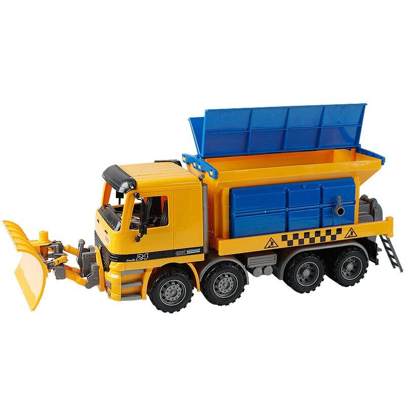 2021 Snow Removal Plow Truck Construction Toy Inertia Repair Car Toy Engineering Vehicle Toys for Children