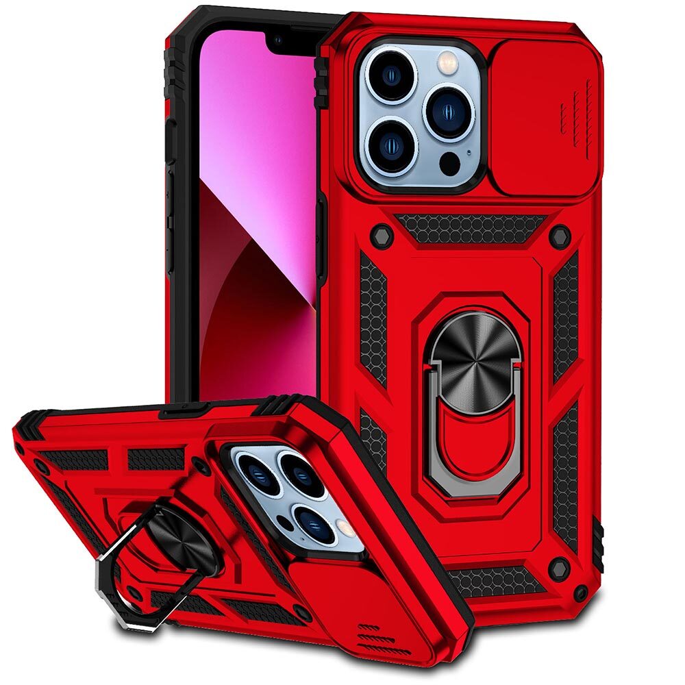 For iphone 13 pro max 6.7 phone case,for iphone 13 6.1/iphone 13 pro 6.1 cases,sergeant push window protection camera armor ring bracket back cover for iphone 13 mimi 5.4