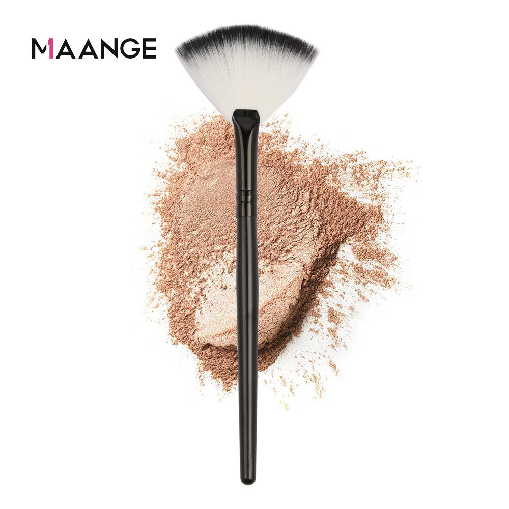 MAANGE 2 Chiếc Cọ Trang Điểm Dụng Cụ Cọ Quạt Mắt Nhỏ