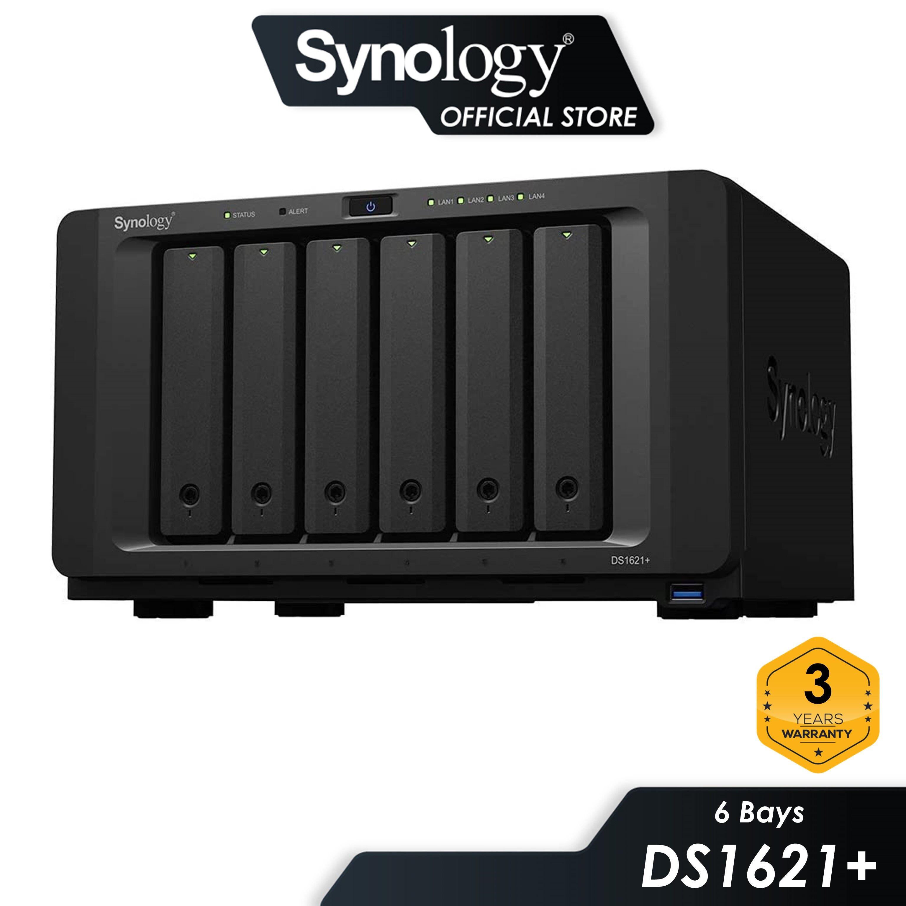 Synology DS1621+ NAS DiskStation 6Bays NAS Enterprise Sata HDD Quad